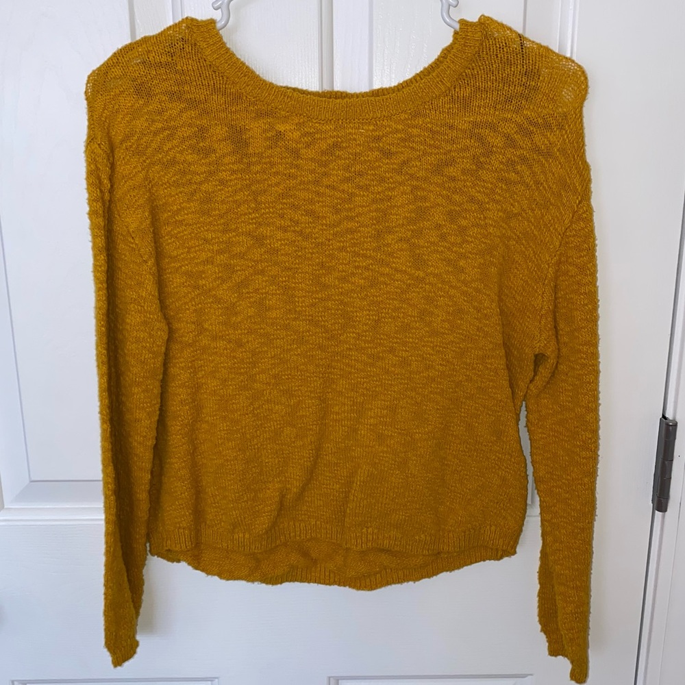 Yellow Knit Sweater - XS